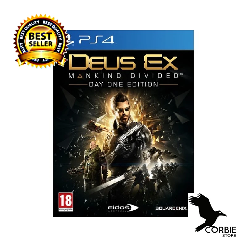 Deus Ex : Mankind Divided Day One Edition Ps4 Game Original Playstatian 4 Game
