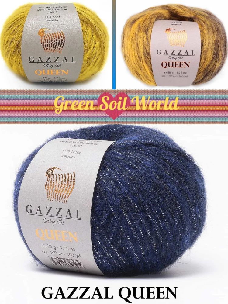 Fancy Wool Knitted Yarn 9 Color Options 100 Meters (50gr) hand Knitting Yarn Ball - Gazzal Queen - Sheep - Toys - Acrylic