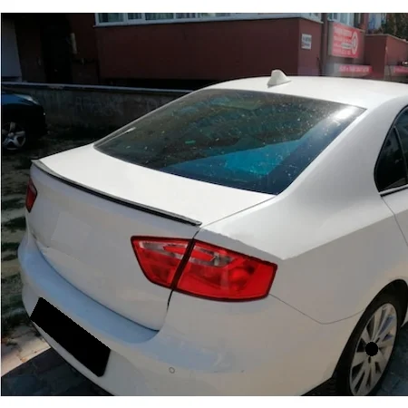 For Seat Toledo MK4 2013-2018 Car Spoiler Perforated Top Center Wing Trunk Spoiler Top Wing Trunk Decoration Fixed Wind Wing