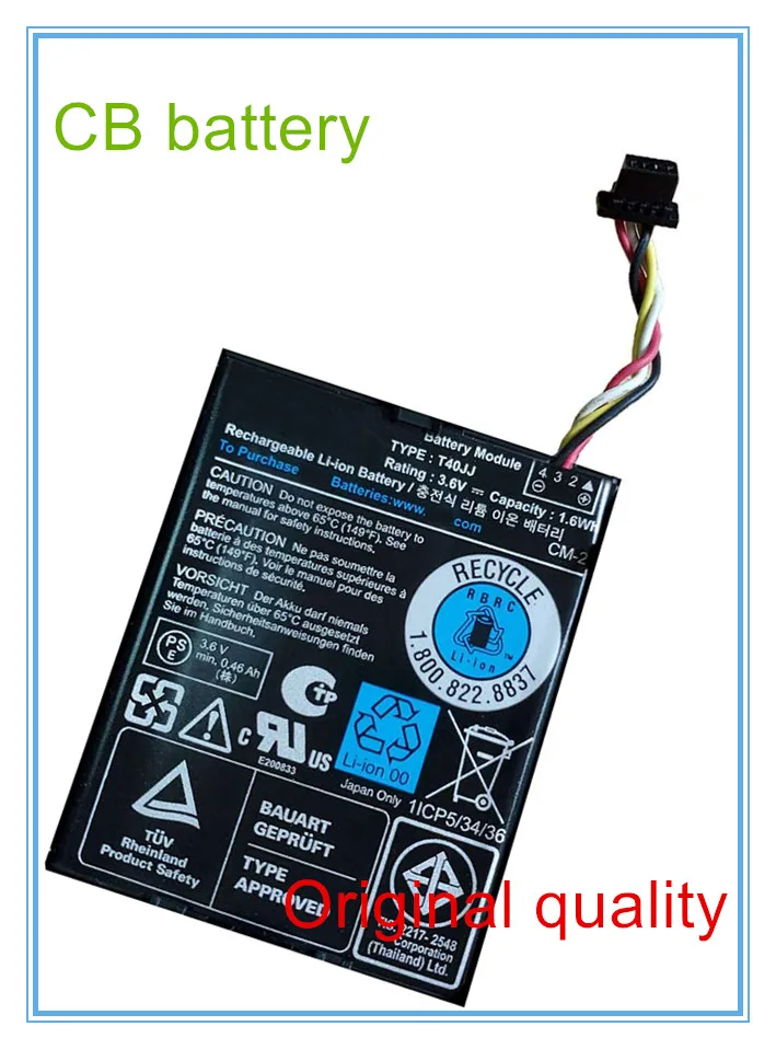 laptop Battery T40JJ TTVVV TY8F9 for R620 R720 R820 PERC H710 H710P H810 070K80, 70K80, H132V, 0H132V