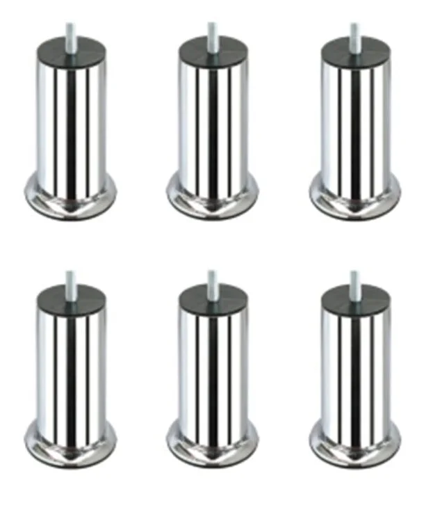 Metal Base Cabinet Leg Set M8 fine thread screw Chrome plinth upgrade furniture feet chrome feet set hardware hardware