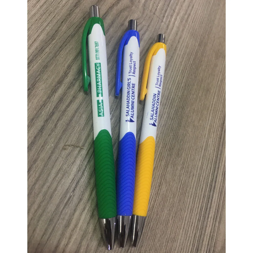 100 Pieces. Price Including One Side Printing. Promotinal Plastic Pen. For Commercial Promotion Purposes.