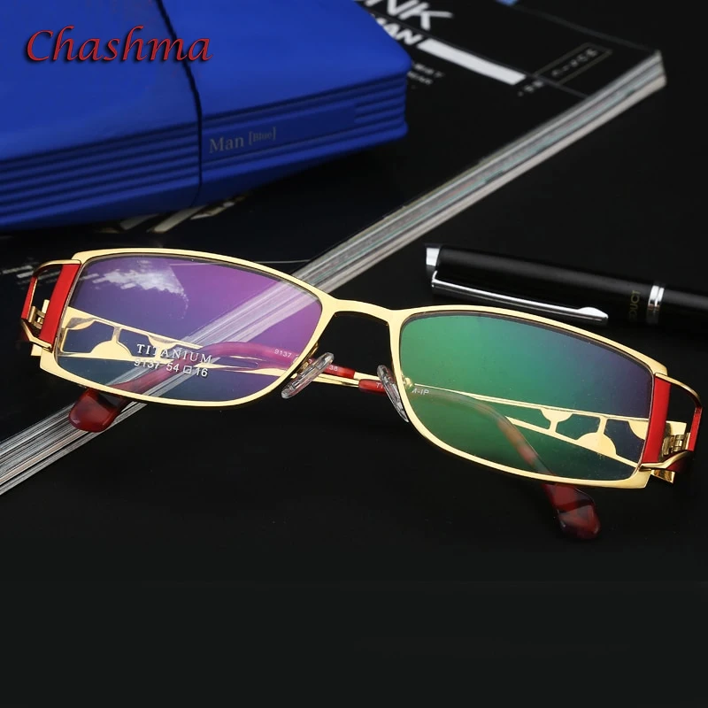 

Chashma Brand Designer Titanium Female Frame Lentes Opticos Gafas Top Quality Eyeglasses Women Spectacles for Progressive Lenses