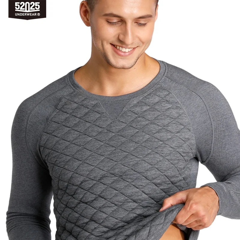 52025 Roupa íntima térmica de algodão ultra-quente para homens e mulheres, roupa térmica super quente forrada de lã para congelar dias de inverno