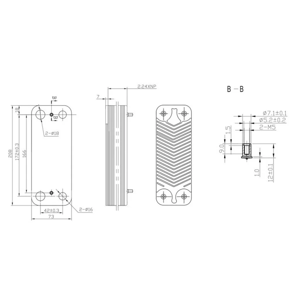 Boiler Heat Exchanger Replacement For Ariston, Demrad, Protherm - 17B2071606