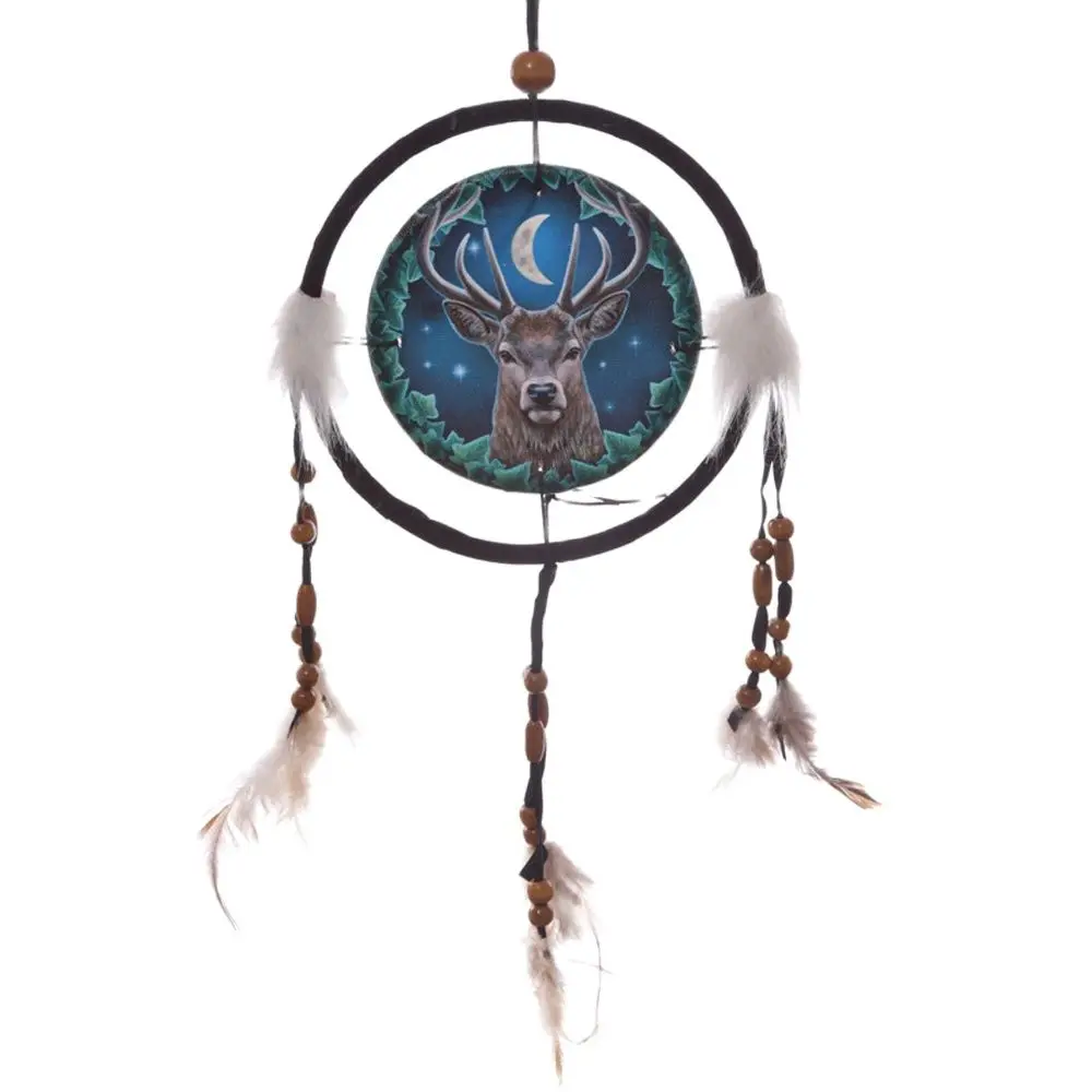 Dreamcatcher 16cm Lisa Parker's emperor deer. Home decoration. Dreamcatcher decoration room. Hanging wall. Child Room, girl