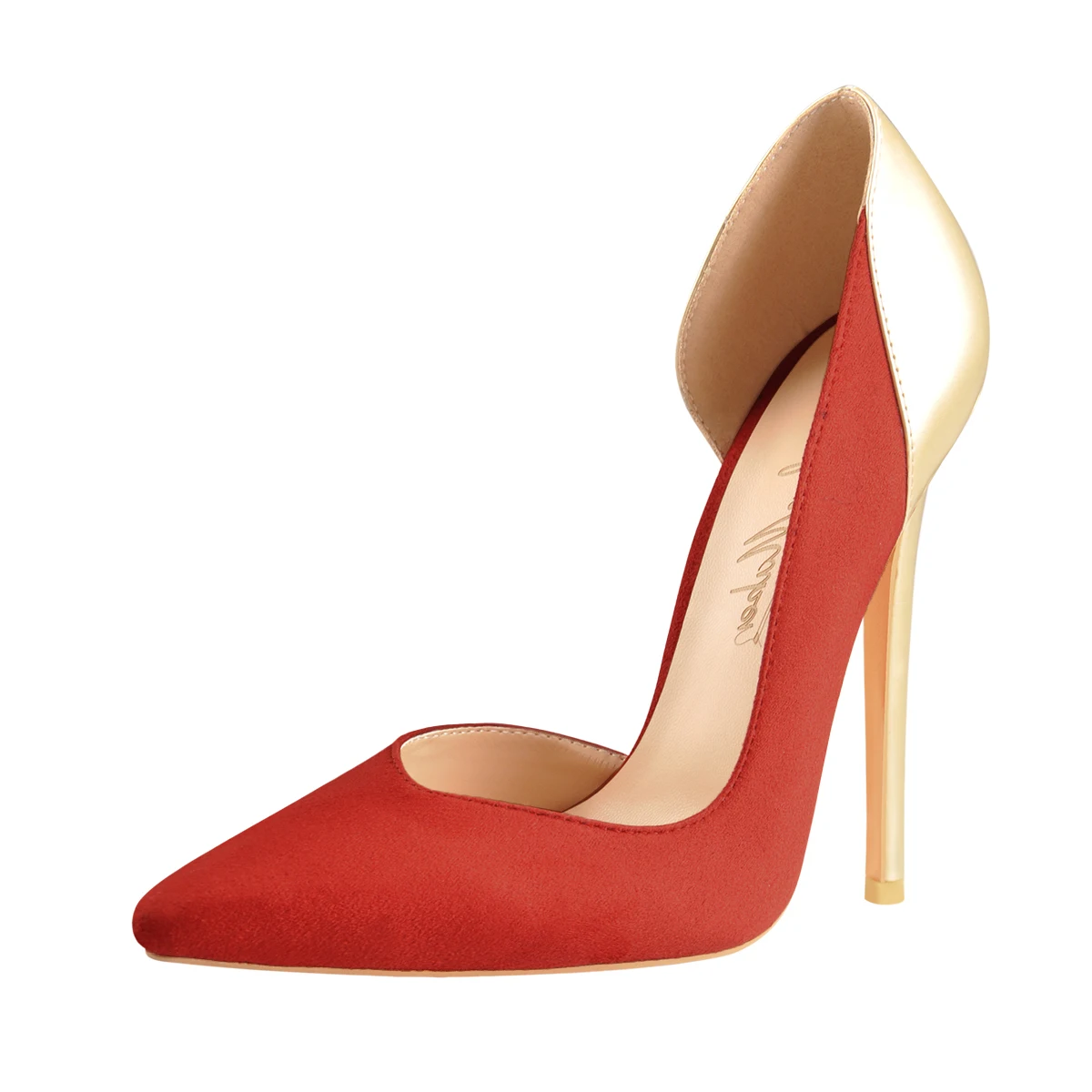 Onlymaker donna décolleté a punta spazio laterale Sexy 12cm tacco alto Slip On décolleté a spillo scarpe di grandi dimensioni