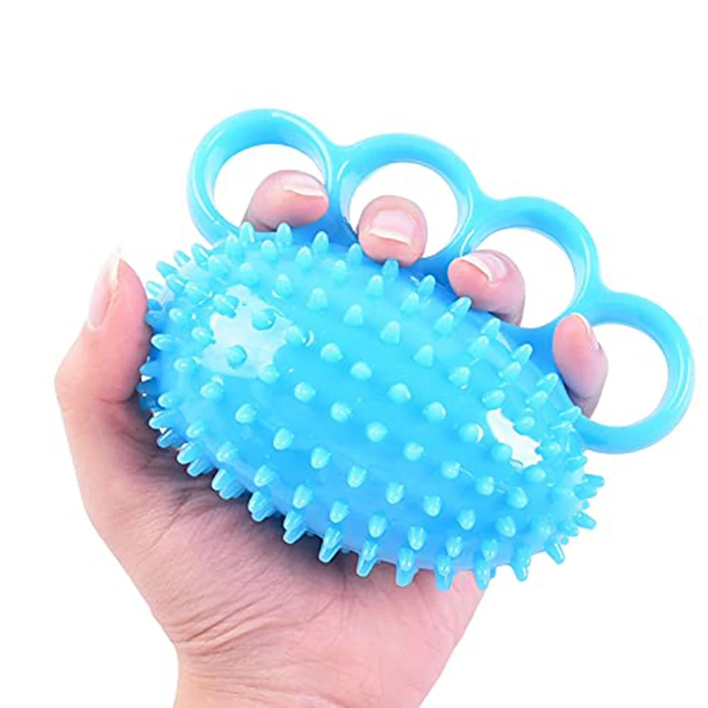 Hand Grip Exerciser Strengthener, Spiky Massage Balls for Back, Muscles and Hand Strengthener Exercise for 4 Fingers