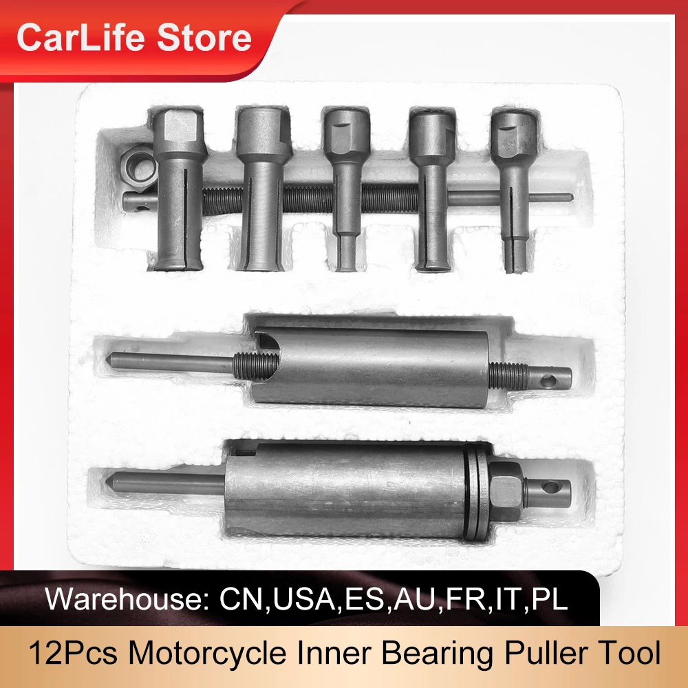 

12Pcs Motorcycle Inner Bearing Puller Specific Tool Box Bearing Remover 9-23Mm Auto Gear Car Remover Pulling Extractor Tool