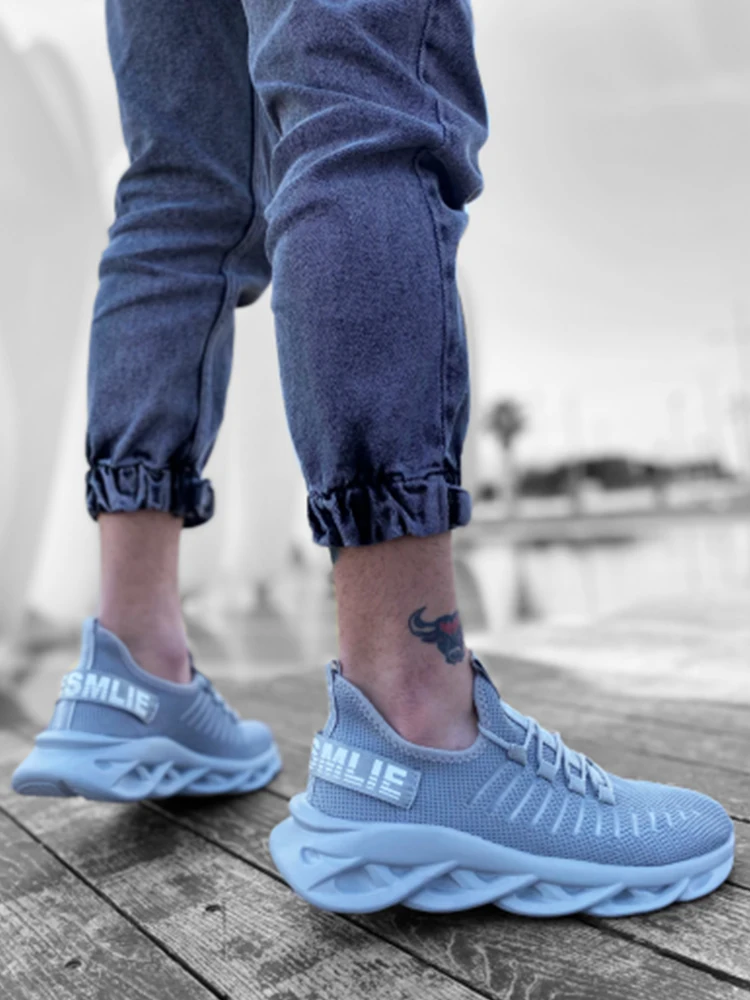 BA0602 Fantasma Piso Alto Estilo Tênis Cinza Tênis Masculinos Cada Outfit Sapatos Masculinos Calçados Esportivos dos homens Novo Modelo Sapatos Cas