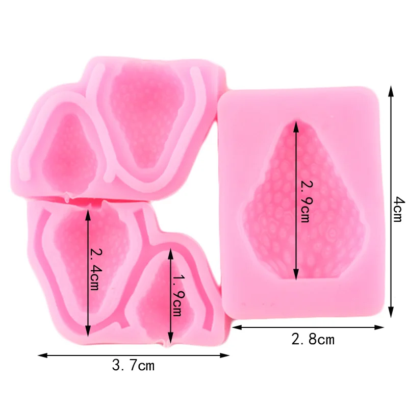 Fruit Strawberry Cake Silicone Mold Jelly Chocolate Fondant Mould Sugarcraft Cake Decorating Tools Kitchen Baking Accessories