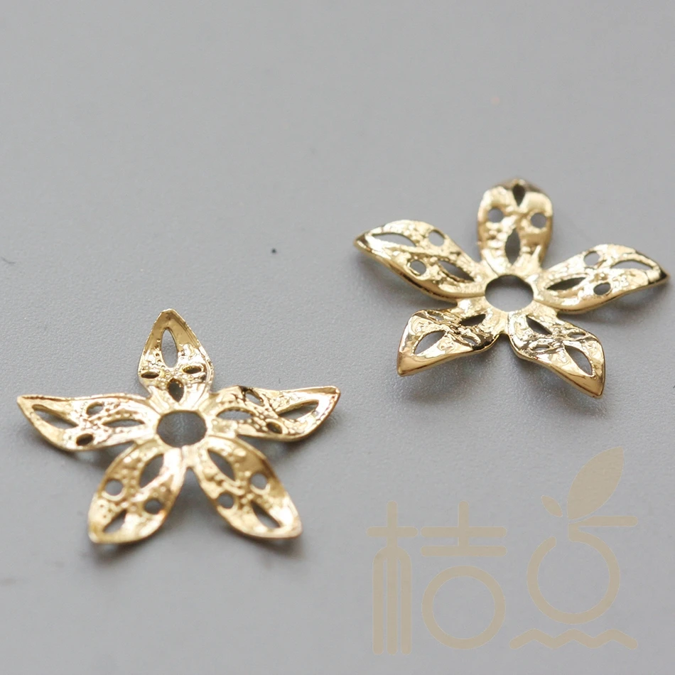 

DIY Supply-Solid Brass Finding Flower Bead Cap - 15.8mm (3898C-V-269)