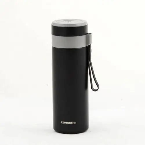 Tea Brewing With Bracket Porcelain Thermos Camping Flask Black