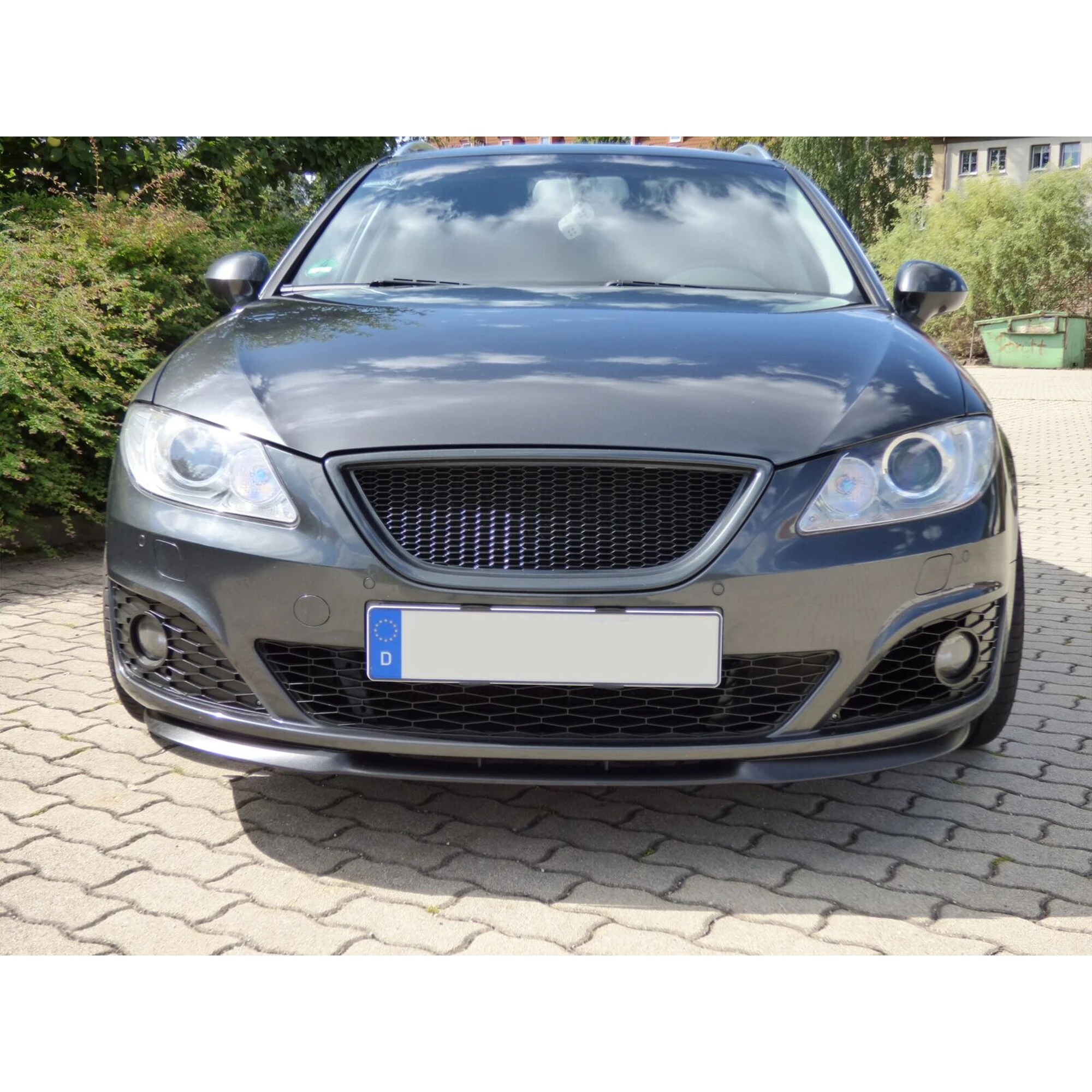 For Seat Exeo 2008 CUPRA R Front Bumper Lip Universal 3pcs Diffuser Black Bumper Lip Spoiler, 2008 2009 2010 2011 2012 2013