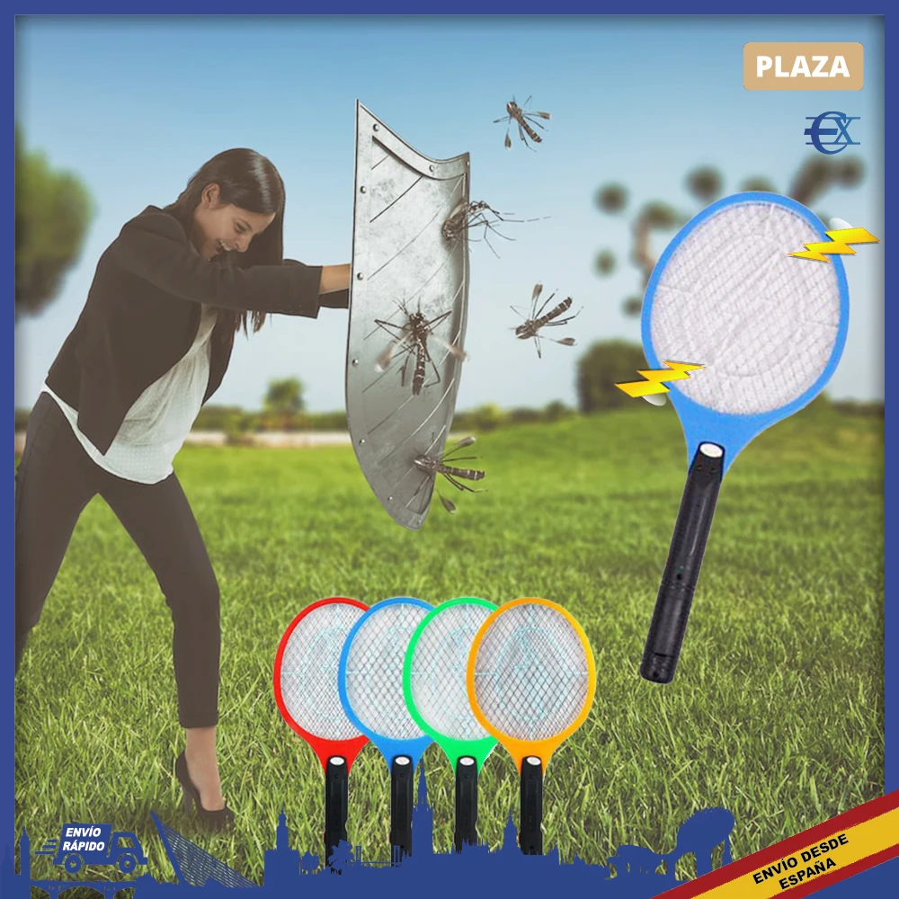 EUROXANTY®| Electric Mosquito killer racquet | Electric Mosquito racquet | Electric Matamosquitos | Fly kills | Anti flies