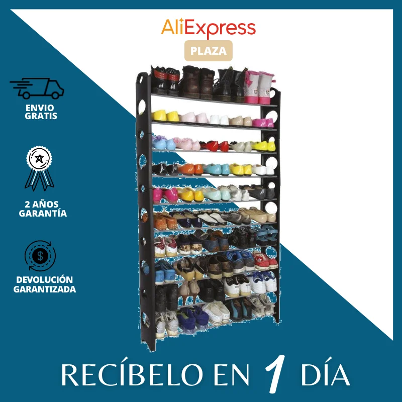 Shoe Rack Shoe Organizer, Shelving with Capacity of up to 50 Pairs, Organize Shoes Practical Way Shoe Racks Furniture Shelf Home Items 10 Levels Black