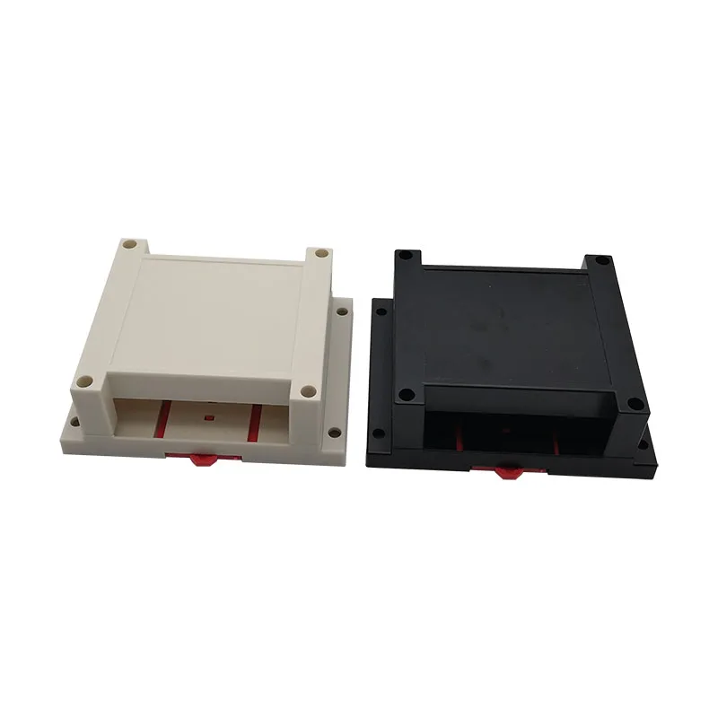 115x90x40mm LK-PLC01 Plastic PLC Din Rail Plastic Industrial Control Box Case Abs Din Rail Enclosure for PCB Project