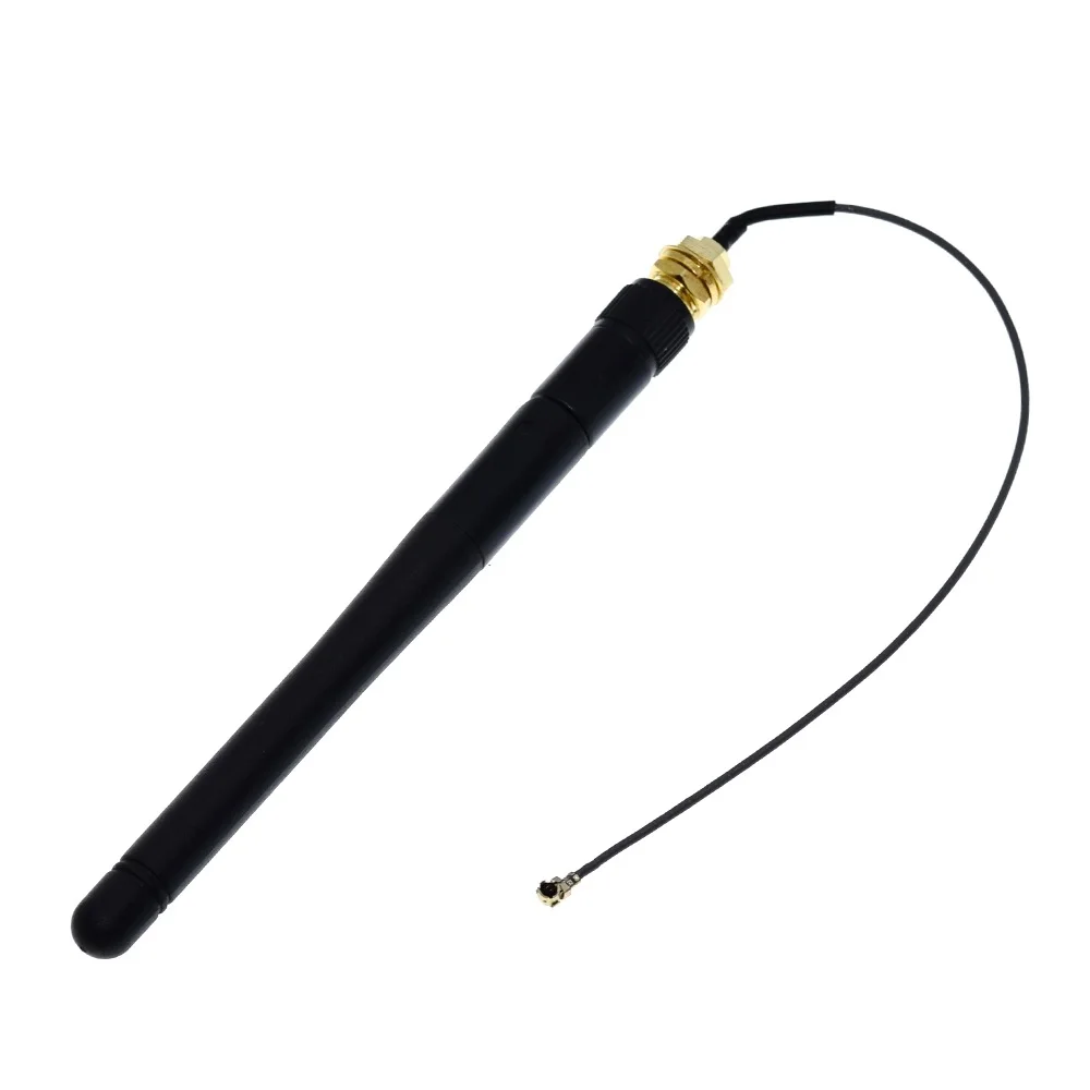 

10PCS 2.4GHz 3dBi WiFi 2.4g Antenna RP-SMA Male wireless router+ 17cm PCI U.FL IPX to RP SMA Male Pigtail Cable ESP8266 ESP32