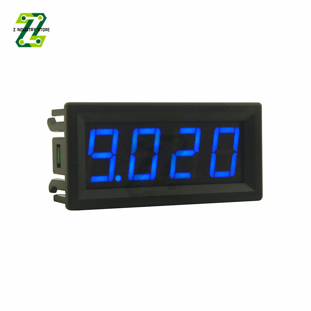 LED Display 0-10A 4-digits bit Ammeter Current Panel Meter Gauge 0.56 inch Red Green Blue