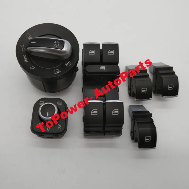 

Window Headlight Mirror Switch 5ND959857 5ND959855 5ND959565A 5ND941431B for VWW Passat B6 CC Jetta Golf MK5 MK6 Candy Tiguan
