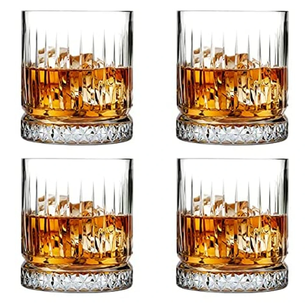 

Pasabahce Glass Elysia Water/Juice/Whisky Tumbler 355 Ml 4 Pcs Set Whisky Glass