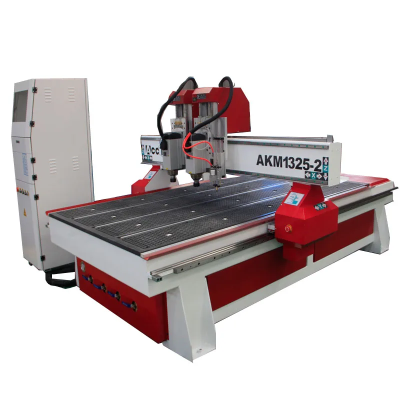 Mesin Router CNC 2 Kepala untuk Memotong dan Mengukir Kayu dan Mesin MDF 4X8 CNC
