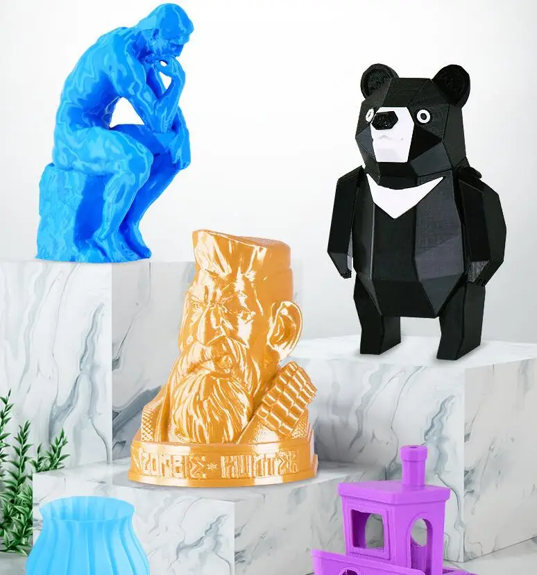 Filamento de impresora 3D PLA 1,75mm 1kg impresión 3D FDM múltiple Color alta calidad