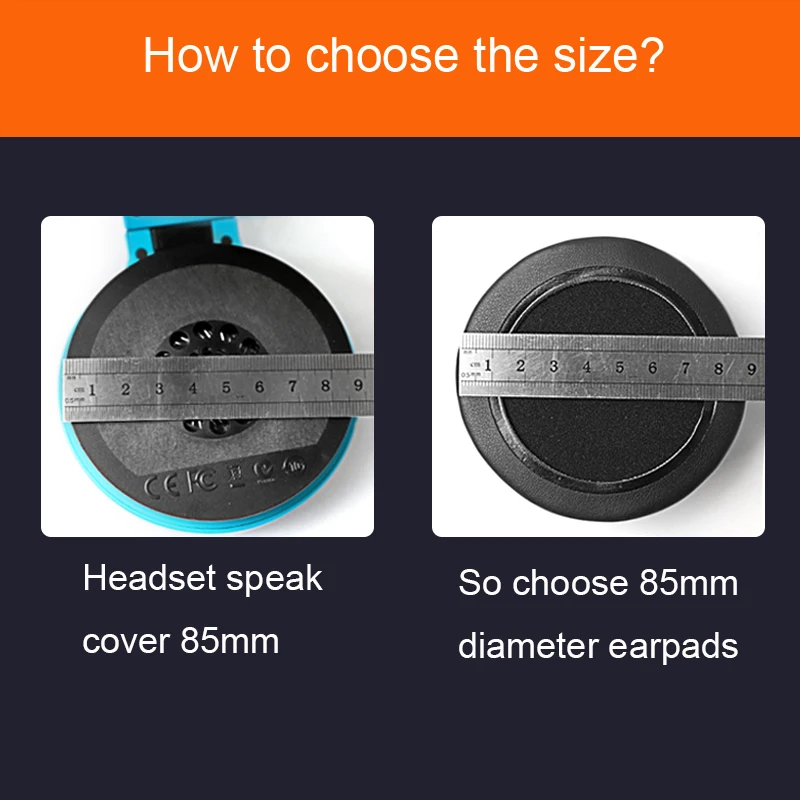 PU Mềm Tai Nghe Nhét Tai Đệm 45Mm 50Mm 60 65 70Mm 75 80 85 90 95 100 105 110Mm dành Cho Sony Dành Cho Tai Nghe AKG Cho Tai Nghe Sennheiser Cho ATH Cho Tai Nghe Philips