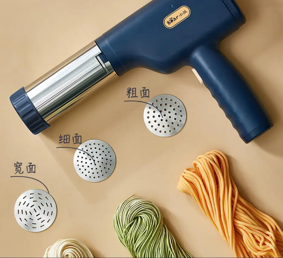 Bear household Noodles Maker Home Noodle Press Handheld Noodle Gun Electric Auto MINI Stainless Steel Noodle Press YMJ-A01V1 diy