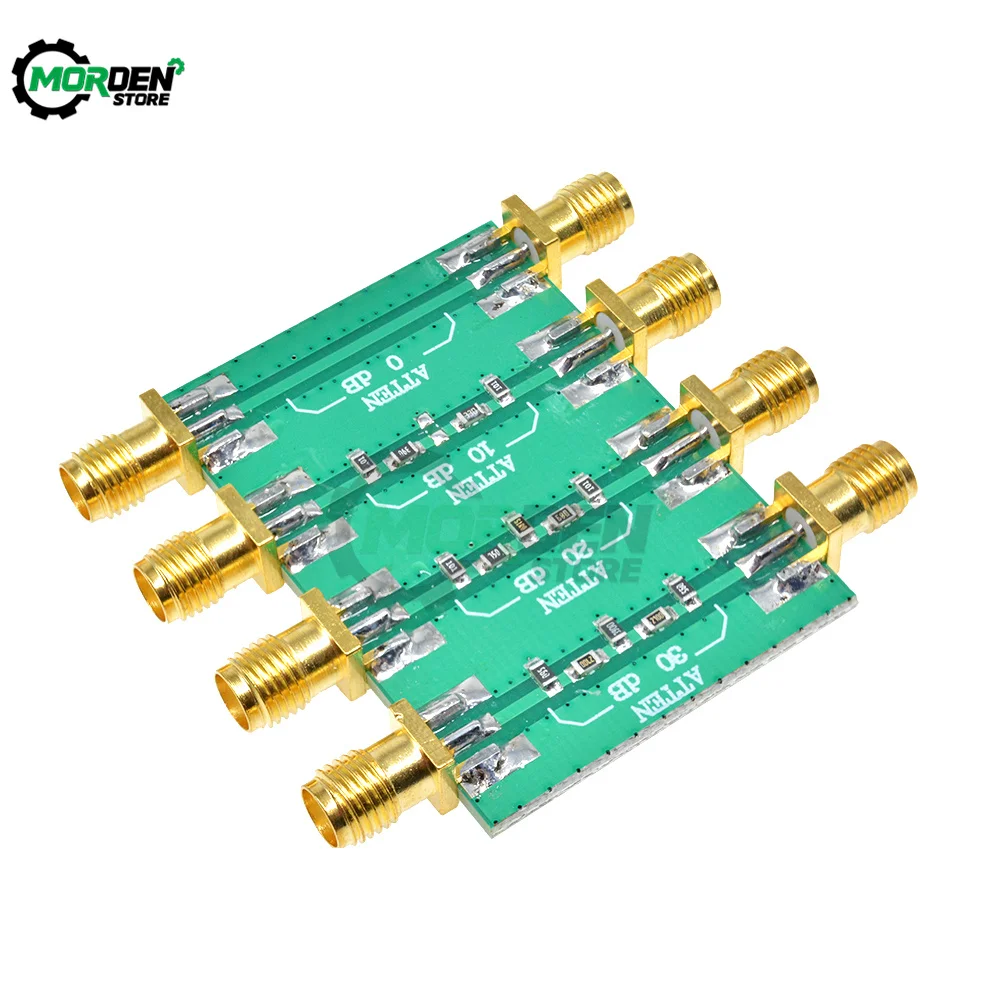 DC-4.0GHz 200mW DC 4.0GHz RF Fixed Attenuator SMA Double Female Head 0dB 10dB 20dB 30dB Connnector Electrical Accessories