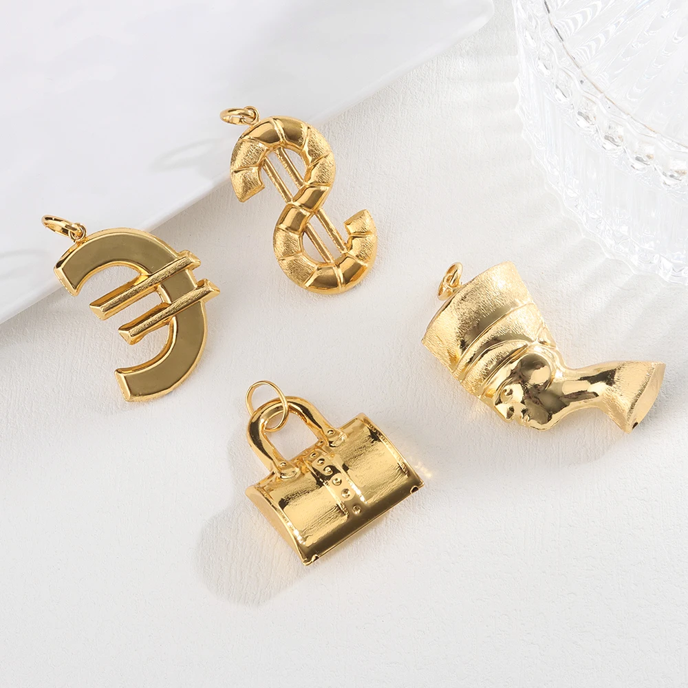 Beliebter Anhänger Afrika-Karte Halskette für Damen und Herren Vergoldet Großhandel Mode Stapelbarer Schmuck Tägliches Tragen Party-Geschenk – Detail 7
