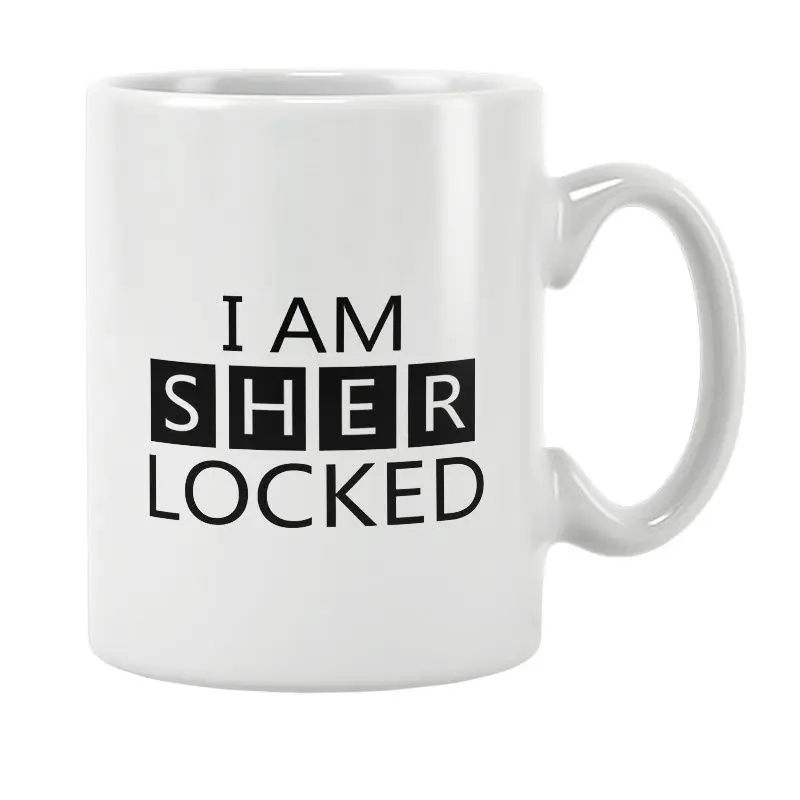 I Am Sherlocked White Ceramic Coffee Tea Milk Beer Mug Cup