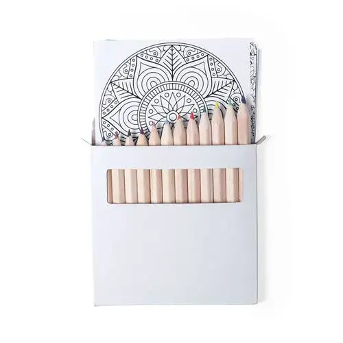 Lot of 20 Set mandalas with 12 pencils and 12 sheets-details and original gifts for weddings, baptisms, communions, and events.