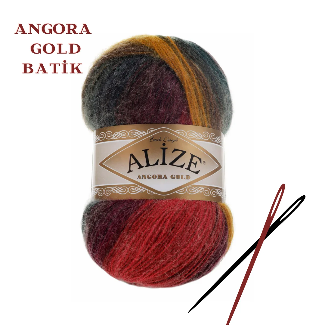 Alize Angora Gold Batik wełna przędza akrylowa Knitting Crochet wielobarwne nici DIY dziecko dzianiny szalik koc ponczo