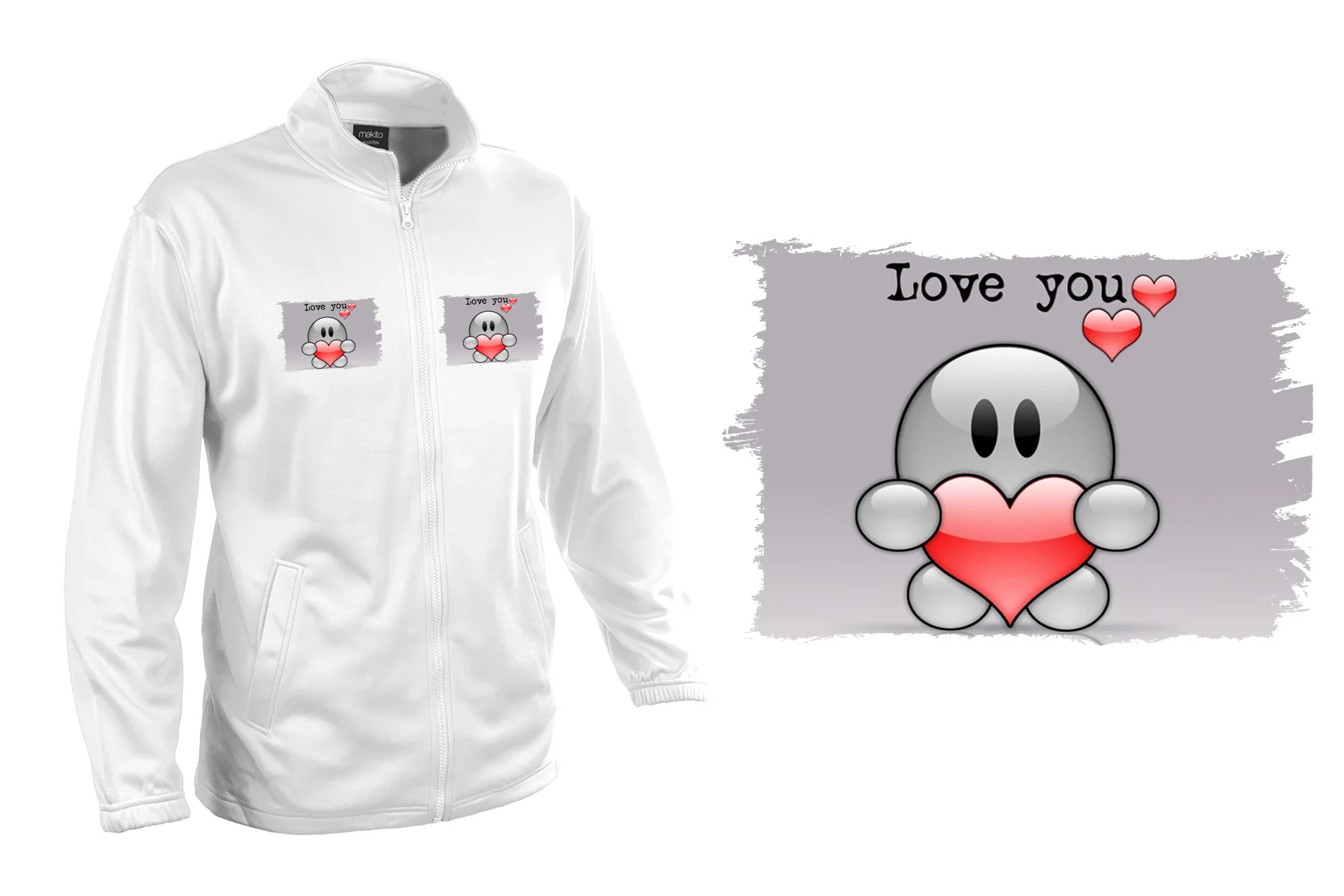 Jacket TECNICA 2 DRAWINGS I LOVE YOU jacket