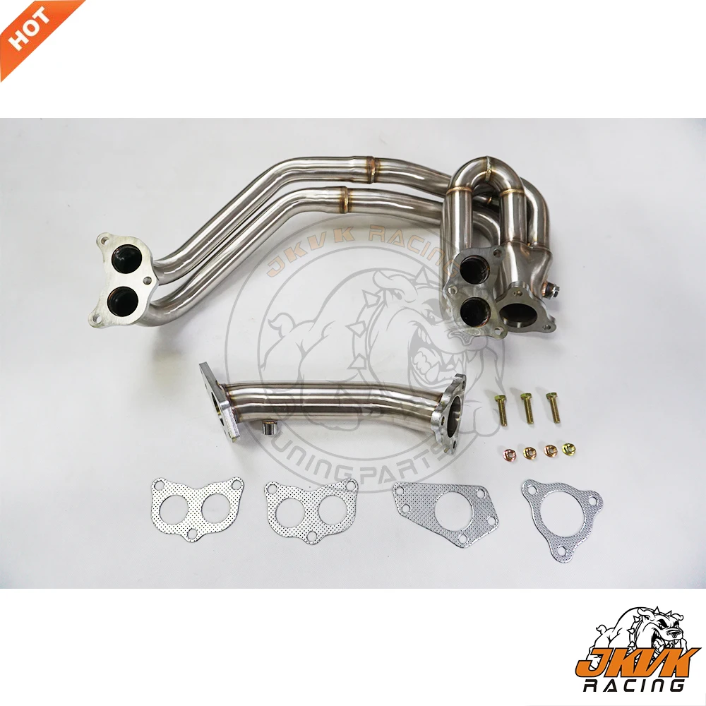 JKVK RACING 2.75\'\'  SS304 Su b aru Impreza WRX STI EJ20 EJ257 Equal Length Header 2002-2016