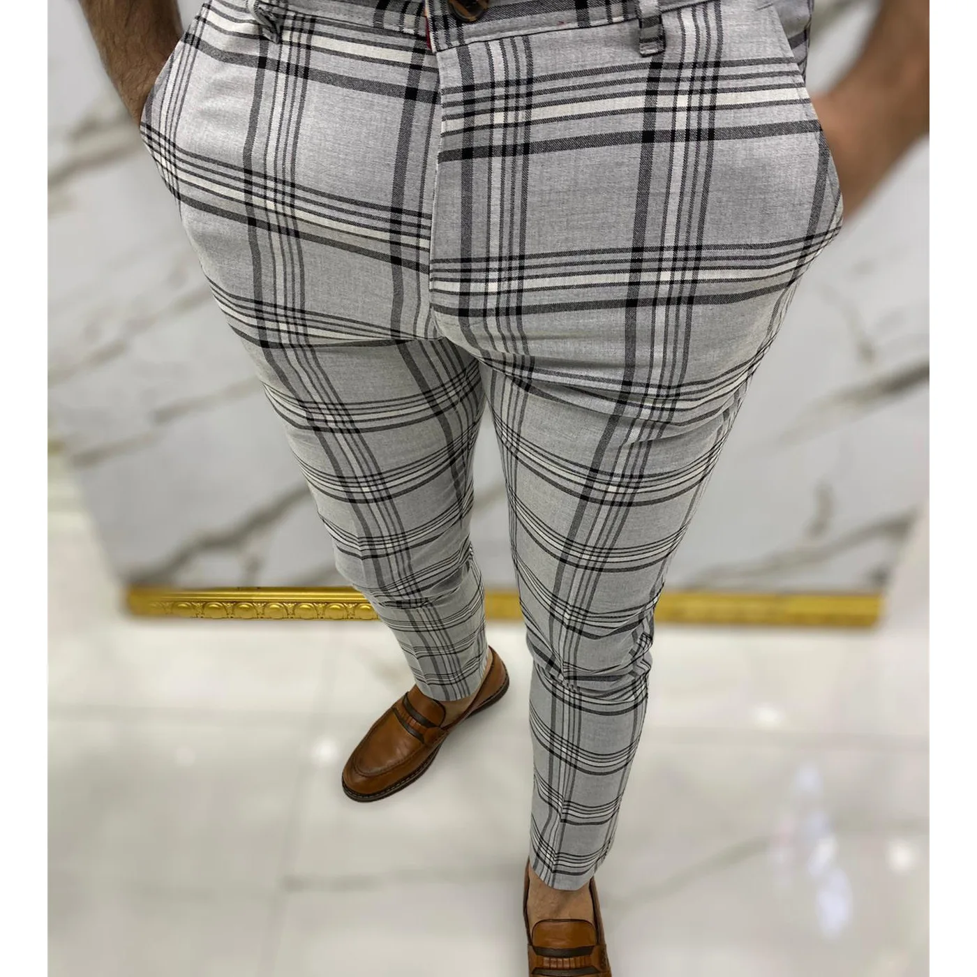 Men Casual Pants Formal Social Pencil Pants For Men\'s Business Office Workers Wedding Straight Suit Pants Hot Sale Streetwear X