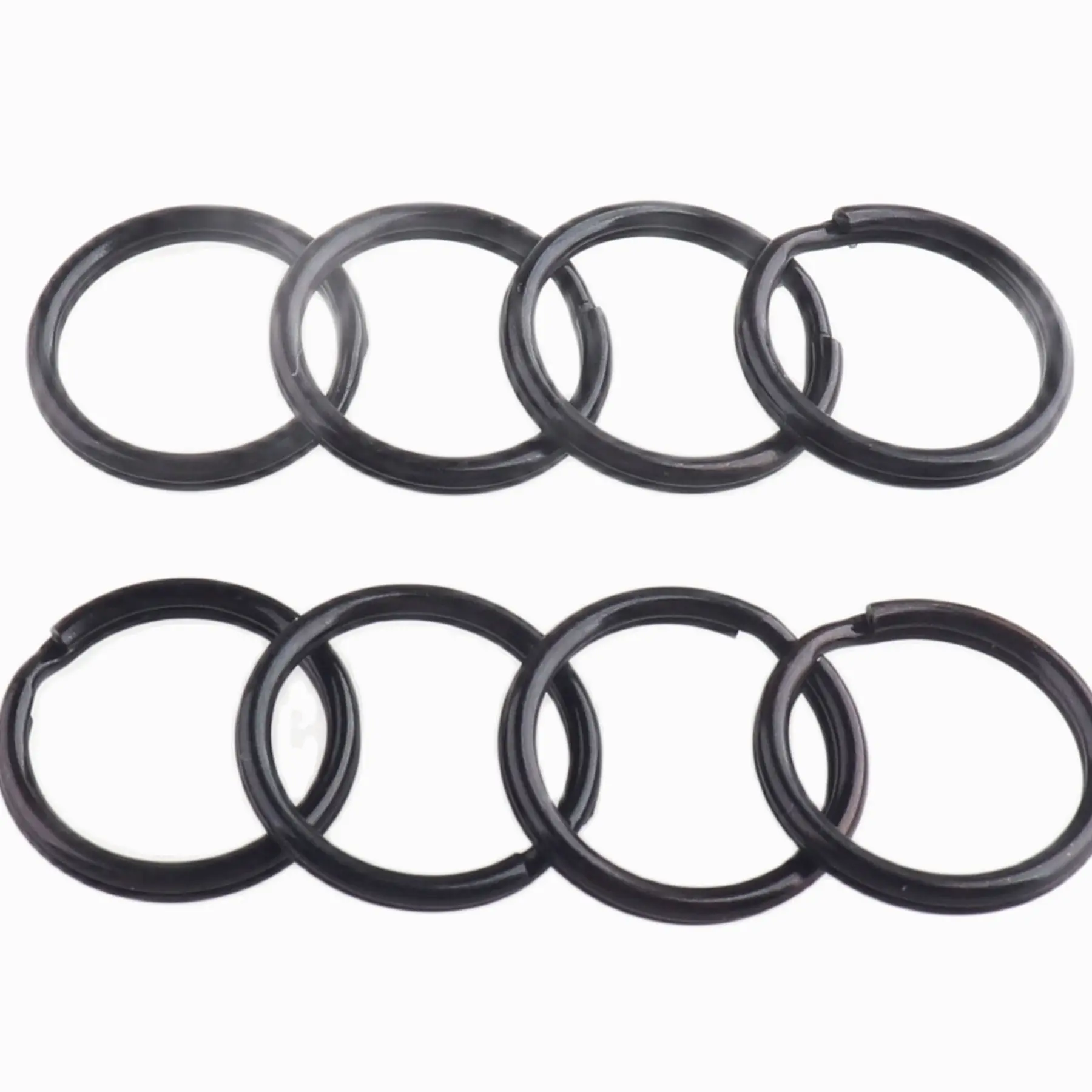 20pcs Jump Ring Black 15mm Key Chain Key Ring Iron Replacement DIY accessories Jewelry Purse Handbag Bag Making Hardware