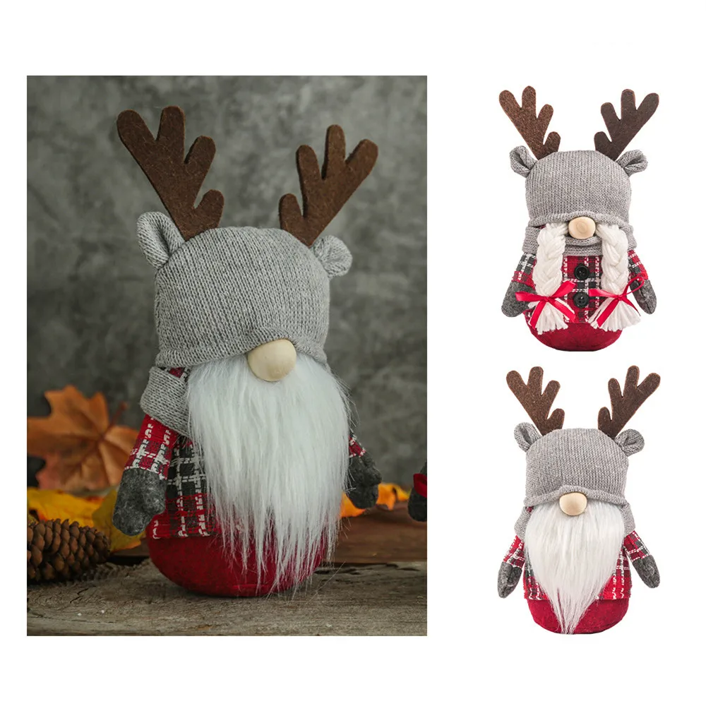 

Decoration for Christmas Faceless Doll Christmas Valentine's Day Gift Antlers Gnome Decoracions Davidad New Year Merry Christmas