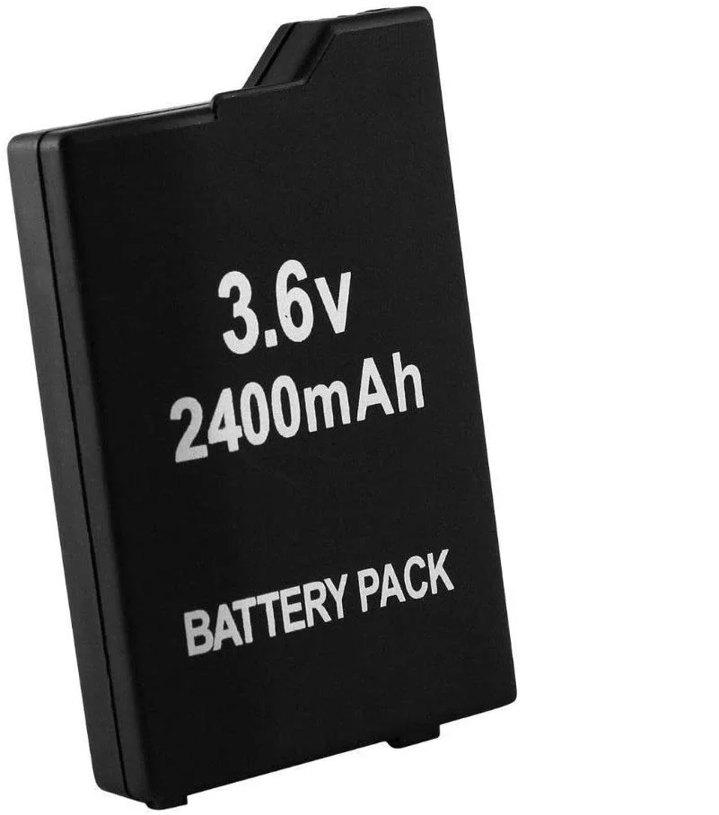 Replacement battery Compatible with PSP 2000 2004 3000 PSP 3004, capacity 2400 mah 3.6v