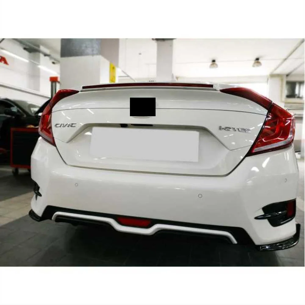 Rear Bumper Diffuser For Honda Civic FC5 car accessories splitter spoiler diffuser car tuning  side skirts wing