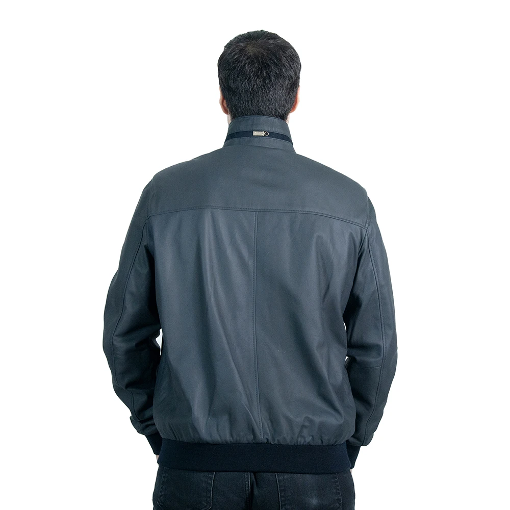 Zoramotti – veste en cuir véritable, cuir d'agneau classique de qualité, cuir naturel, garde au chaud