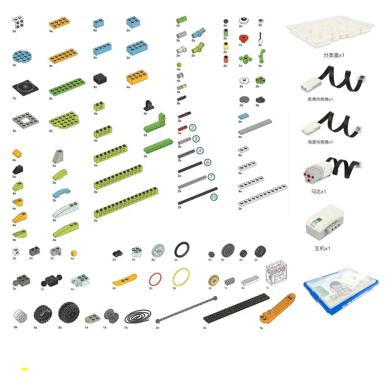 Novo técnico Wedo 2.0 robótica construção conjunto blocos de tijolos compatível com 45300 wedo 3.0 educacional diy brinquedos