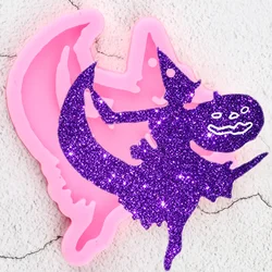 Shiny Halloween Witch Silicone Mold Pumpkin Craft Custom Keychain Epoxy Resin Molds DIY Handmade Jewelry Mould Charms Moulds