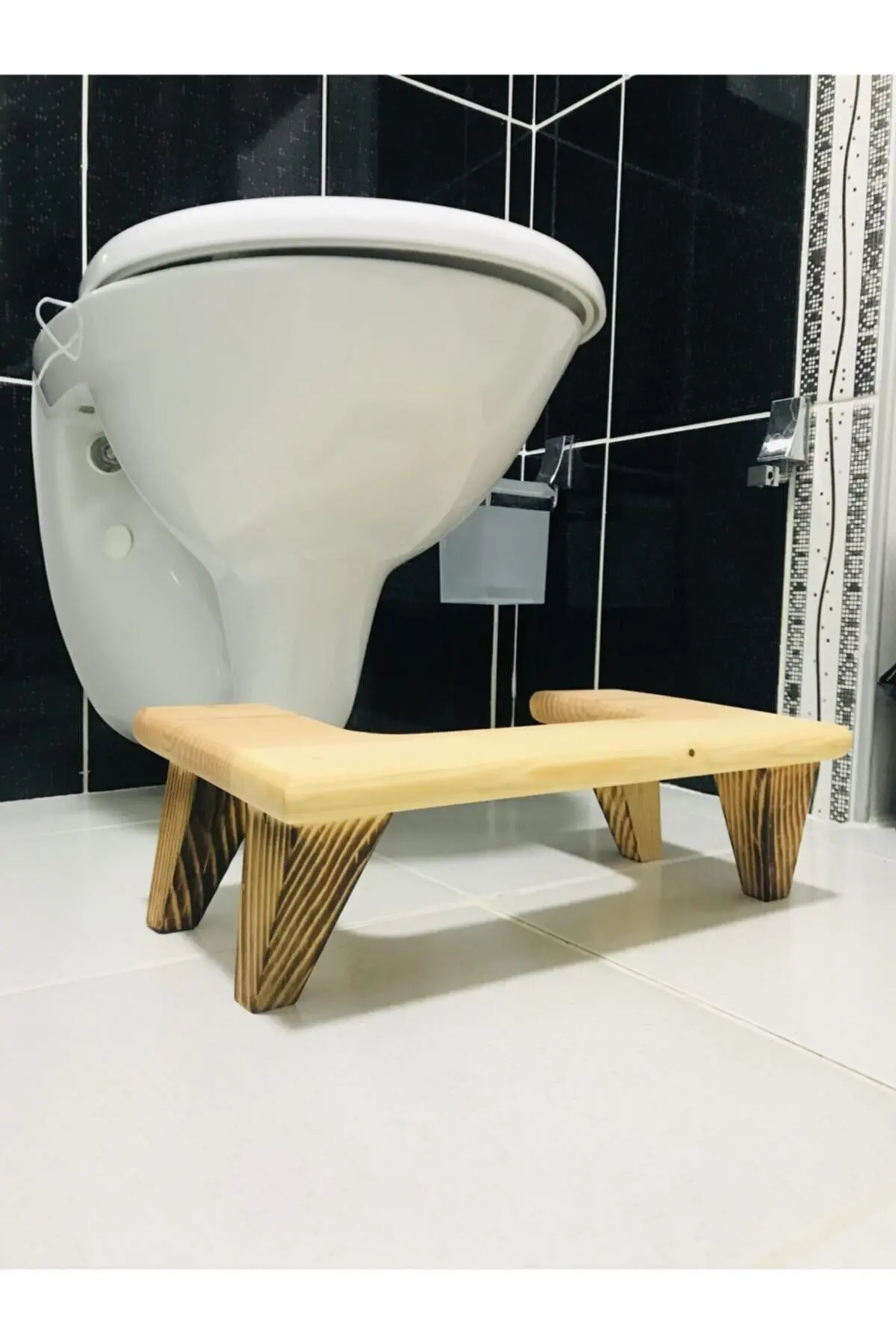 Wooden Stool Wc Step & Bathroom Stool Bathroom Decoration Equipment Home Decoration