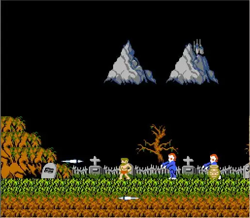 Cartucho de jogos de fliperama ghon goblins para console nes/fc