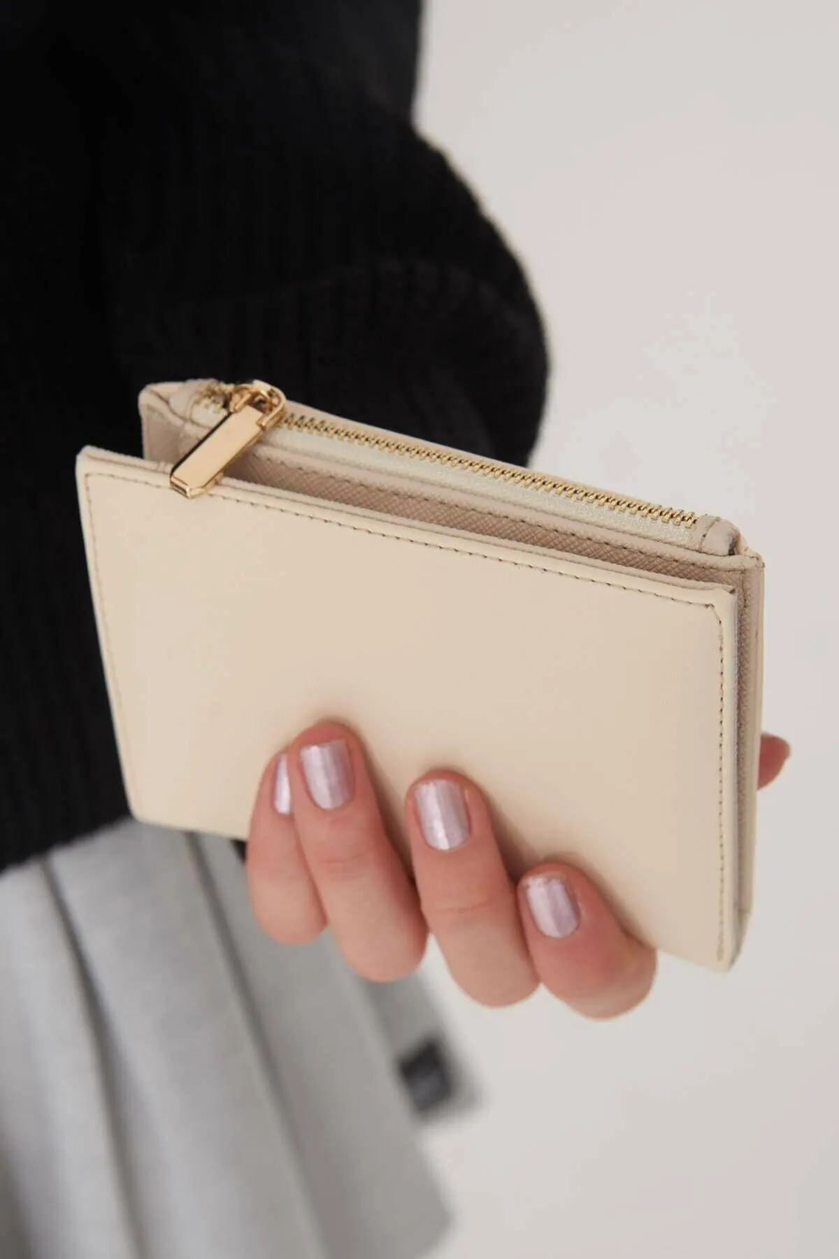 Addax Women's Beige Wallet 2021 New Fashion Women's Wallet Short Female Coin Purse Card Holder Cute Purse