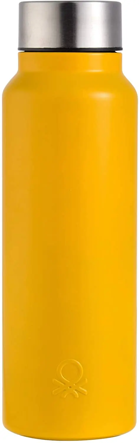 UNITED COLORS OF BENETTON DI-BE091 water bottle, 750 ml, stainless steel, matte yellow, Benetton House