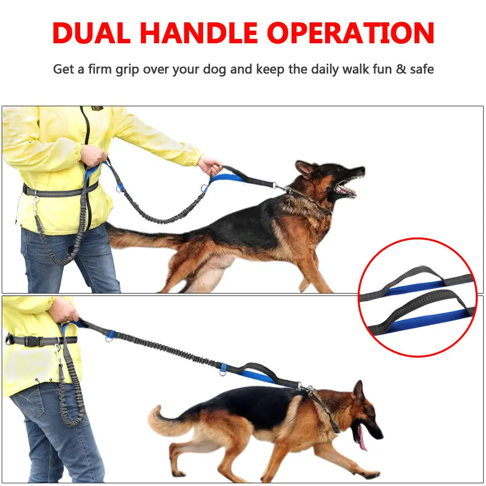 

100 Pcs Dog Leash Running Jogging Waist Belt Hands Free Pet Training with Elastic Leashes DHL22kg