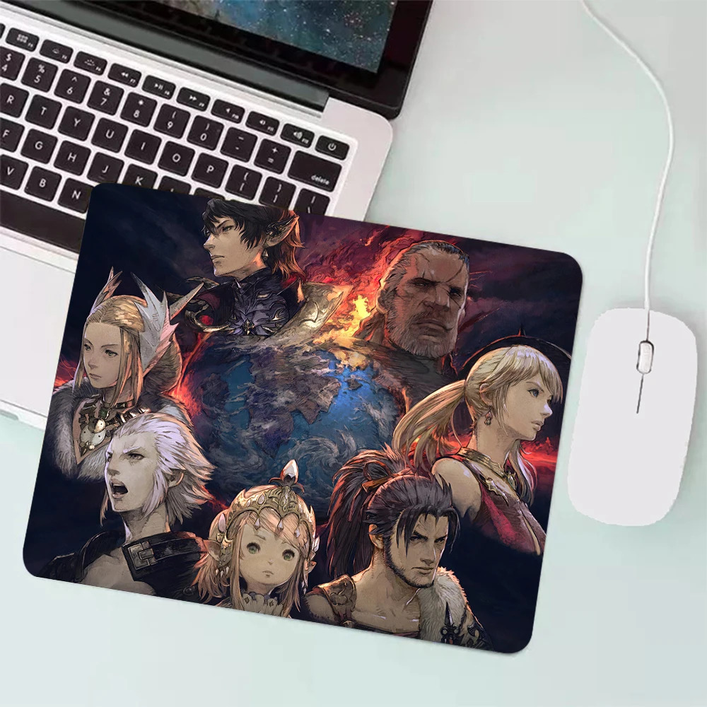 Final Fantasy XIV Online Small Gaming Mouse Pad PC Gamer Keyboard Mousepad Computer Mouse Mat Laptop Anime Mause pad Desk Mat